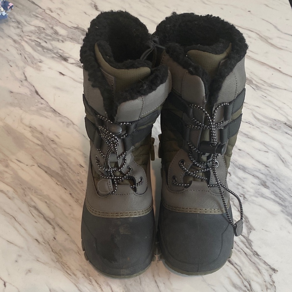 Target Kids Black and Gray Snow Boots